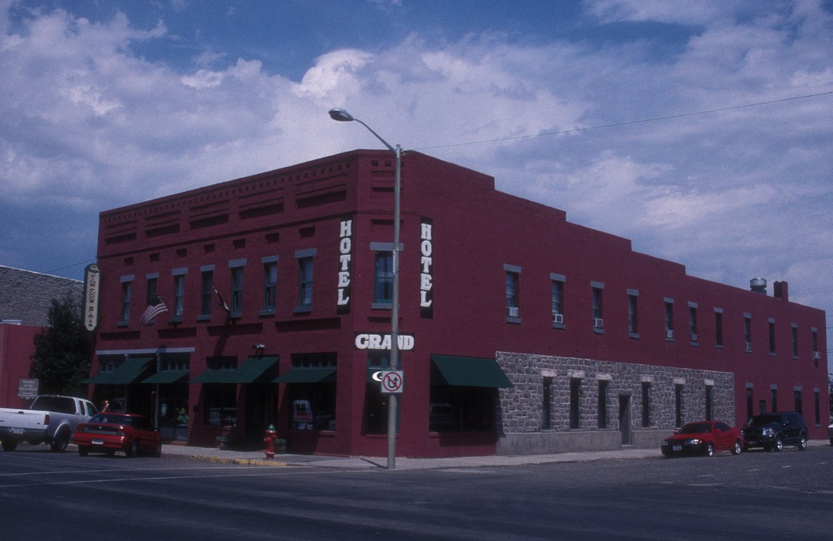 Grand Hotel in Big Timber, brick corner