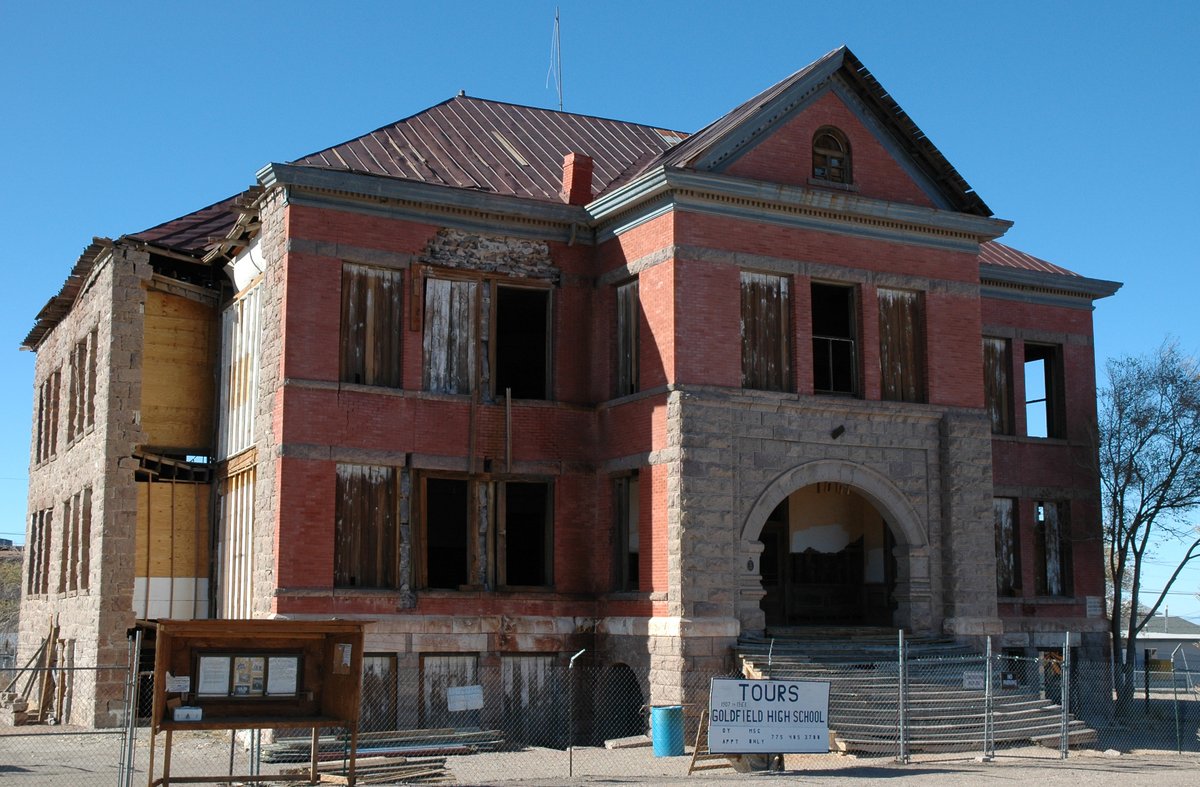 Goldfield schoolhouse in Goldfield, Nevada