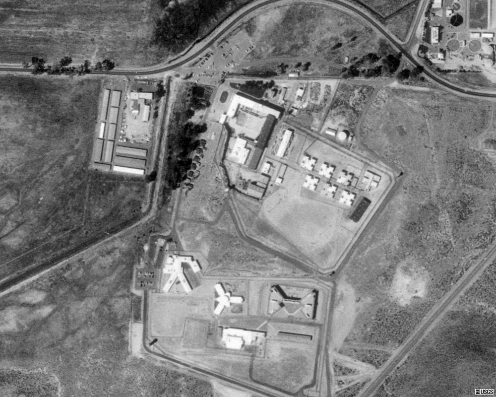 Aerial of Nevada State Prison in Carson City, 1999