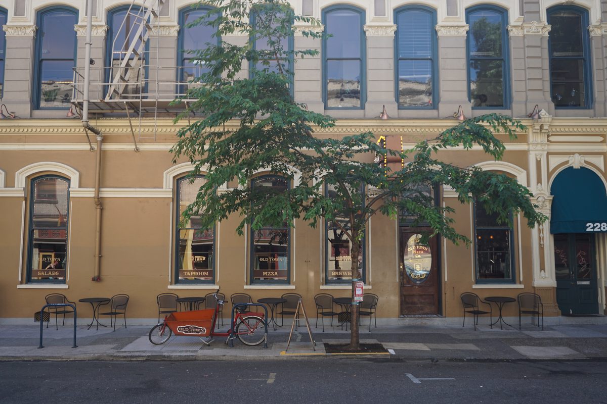 Old Town Pizza and Brewing on Davis Street in Portland